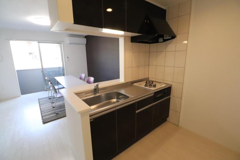 キッチン　２口コンロ付きキッチン