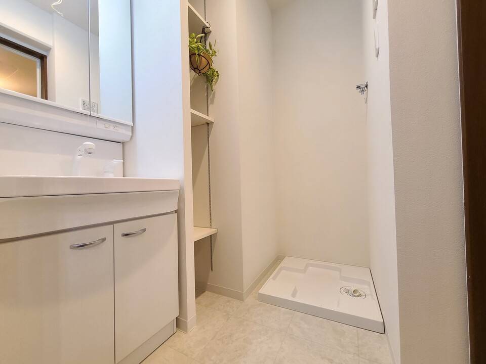 洗面設備　洗濯機置場