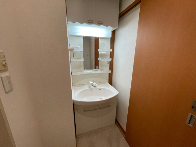 洗面設備　シャワー付洗面化粧台