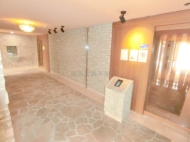 エントランス　防犯カメラTVモニター付オートロック宅配BOXメールBOX管