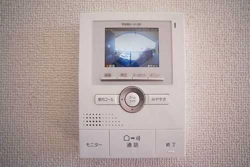 ロビー　室内物干し