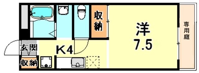 メゾン岡本の間取り写真