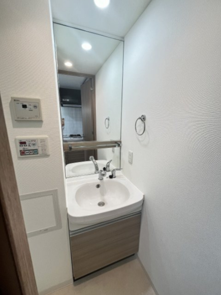 洗面設備　使いやすい洗面所です