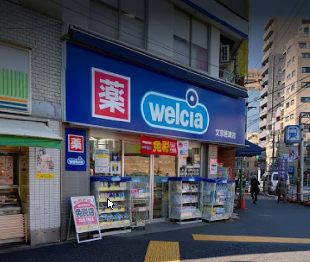 ドラックストア　ウエルシア文京根津店（ドラッグストア）まで828m