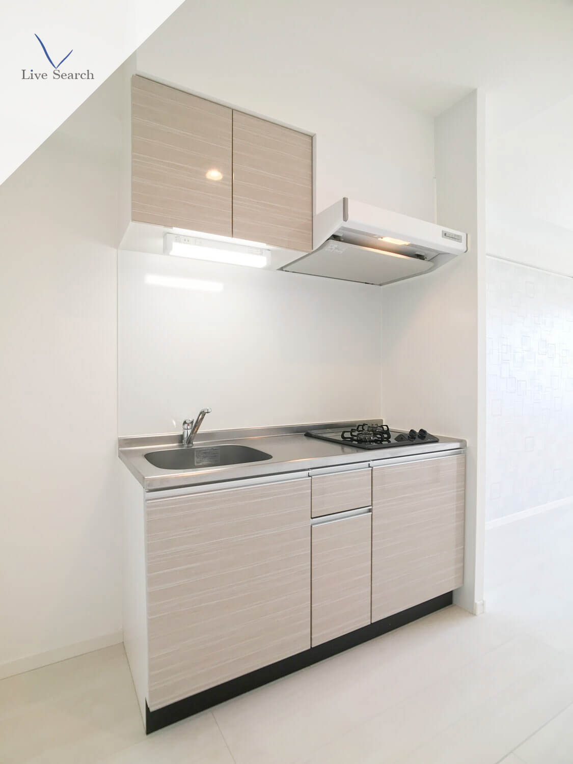 キッチン　コンパクトなキッチンで掃除もラクラク