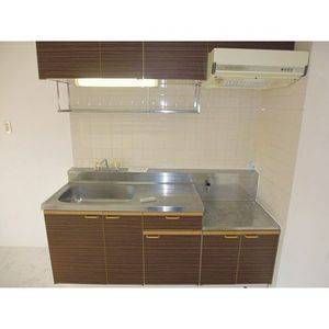 キッチン　※写真は別号室です。