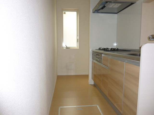 キッチン　３口ガスコンロ付システムキッチン