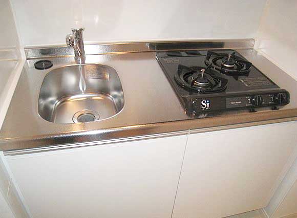 キッチン　★使いやすい二口コンロ、システムキッチン★