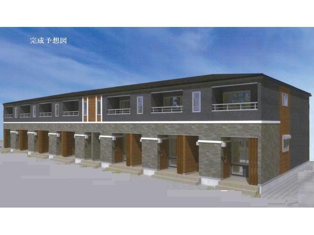 建物外観　建築中