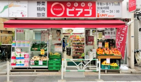 スーパー　miniピアゴ千駄ヶ谷1丁目店（スーパー）まで876m