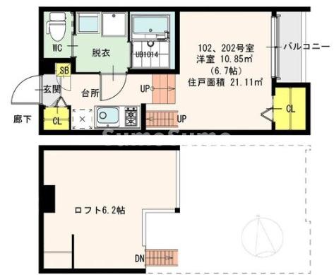 OKエステート竹島の間取り写真