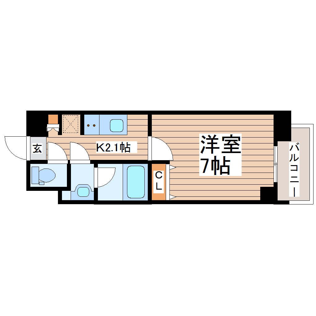 ラトゥール連坊の間取り写真