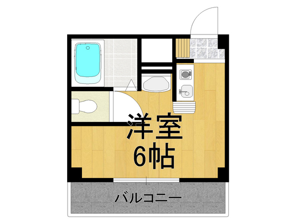 阪急今津線 門戸厄神駅 徒歩3分 3階建 築44年の間取り写真