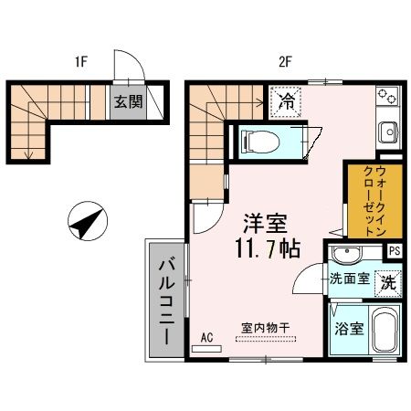 カーサアレテオの間取り写真