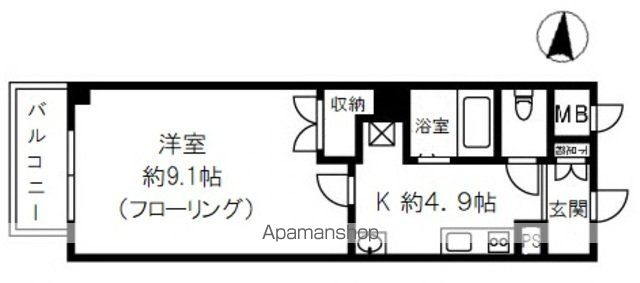 西武池袋線 富士見台駅 徒歩3分 5階建 築18年の間取り写真