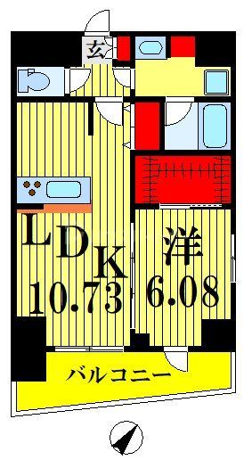 S-RESIDENCE千住大橋の間取り写真