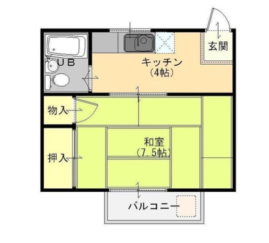 コーポサンセの間取り写真