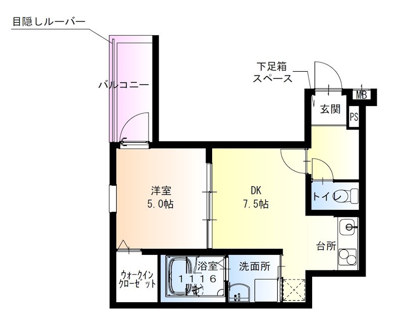 フジパレス津田駅前I番館の間取り写真