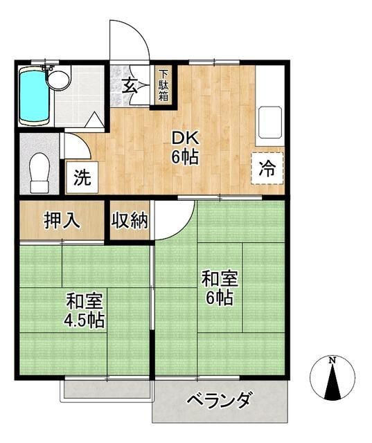 スカイハイツ座間の間取り写真