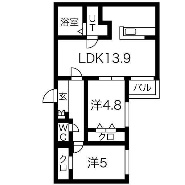Peche山鼻Cの間取り写真