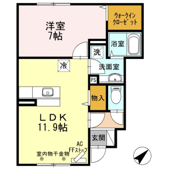 ユカレリ ハレの間取り写真