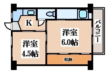 ビレッジハウス浦田の間取り写真