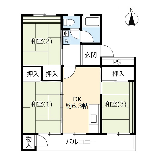 UR西上尾第二の間取り写真