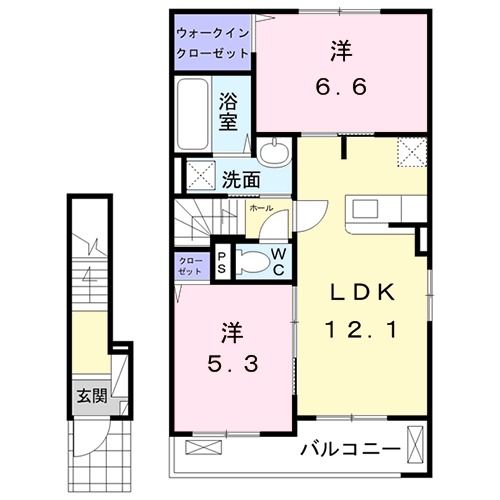 エリタージュ IIIの間取り写真