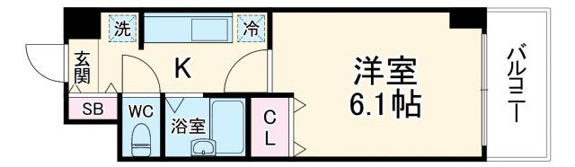 エスリード深江橋の間取り写真