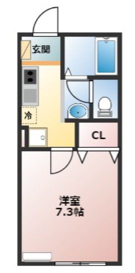 西武池袋線 所沢駅 徒歩6分 2階建 築20年の間取り写真