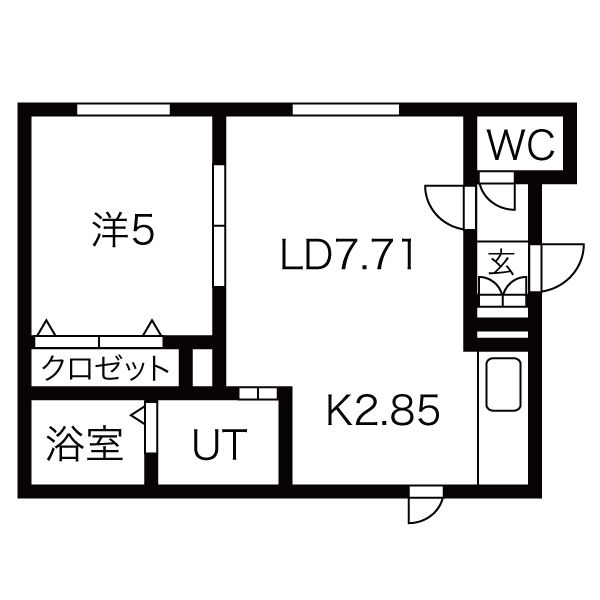 地下鉄東豊線 美園駅 徒歩4分 4階建 築11年の間取り写真