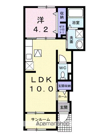 ＪＲ山陽本線 新下関駅 バス乗車時間：10分 最寄りバス停で下車 徒歩3分 2階建 築9年の間取り写真