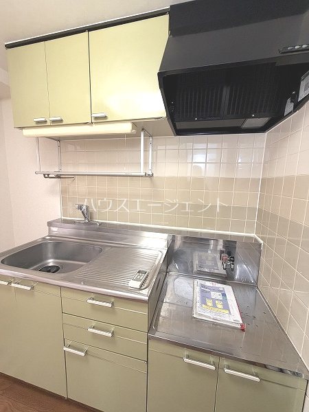 キッチン　2口ガスコンロ設置可能のキッチンです。※参考写真