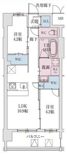 スプランディッド城東関目の間取り写真