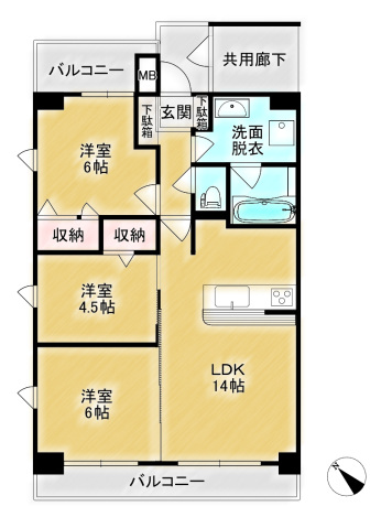 AXASFORT大宮EASTの間取り写真