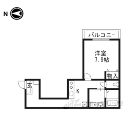 ラルゴ仁王門の間取り写真