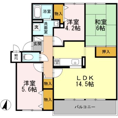 ハイツ藤原IIの間取り写真