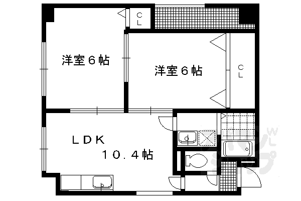 ロイヤルハイツ白川の間取り写真