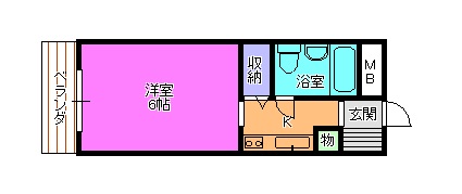 加古川市平岡町新在家のマンションの間取り