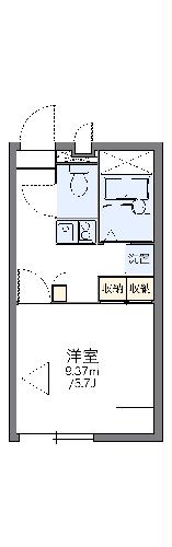 レオパレスパークハイム鷹合の間取り