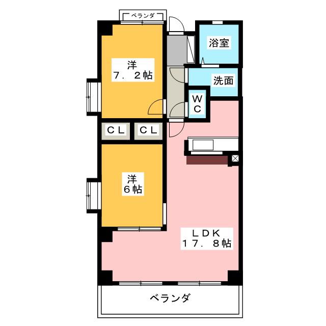 ソシア楠乃木の間取り