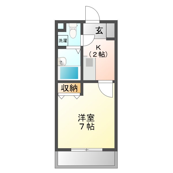 カルディア宇都の間取り