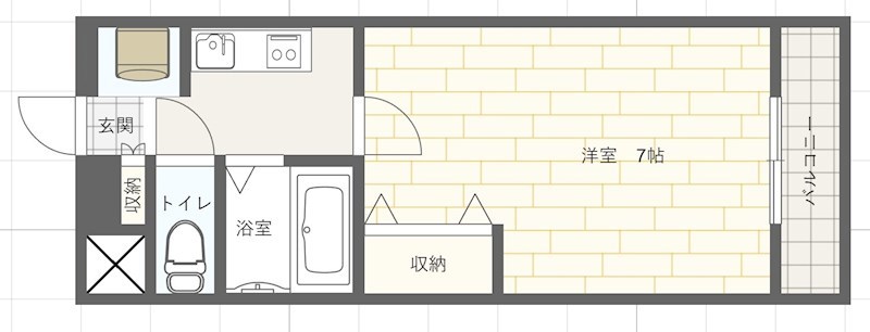 ジュネス伊伝居IIの間取り