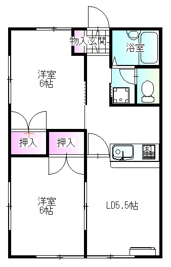 ＹＯＵハイツの間取り