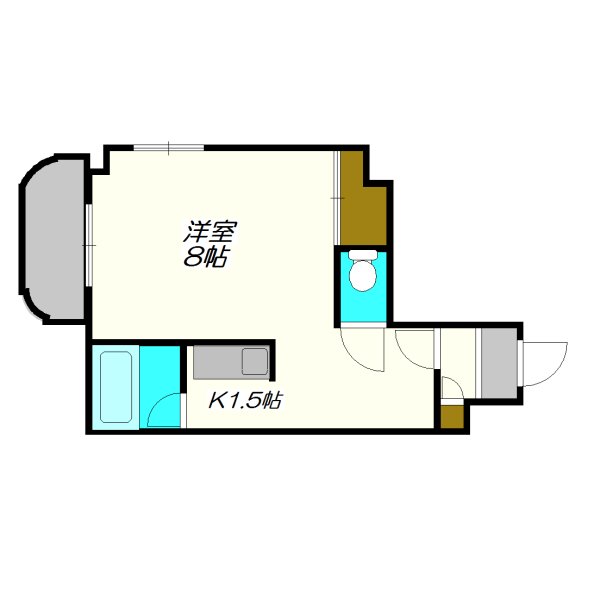 北海道札幌市厚別区厚別中央二条４（マンション）の賃貸物件の間取り