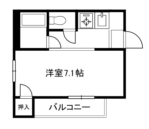 京都市伏見区京町１０丁目のマンションの間取り