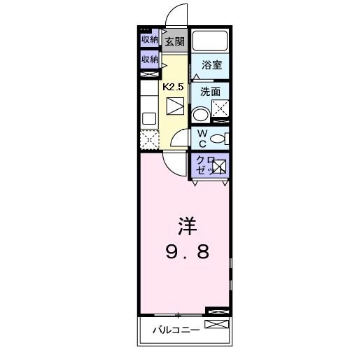 【津市久居北口町のアパートの間取り】