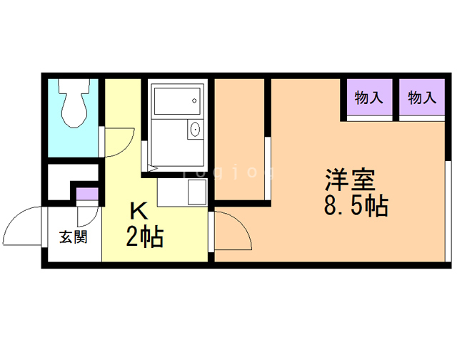 レオパレスＦｏｒｅｓｔ石川中央の間取り