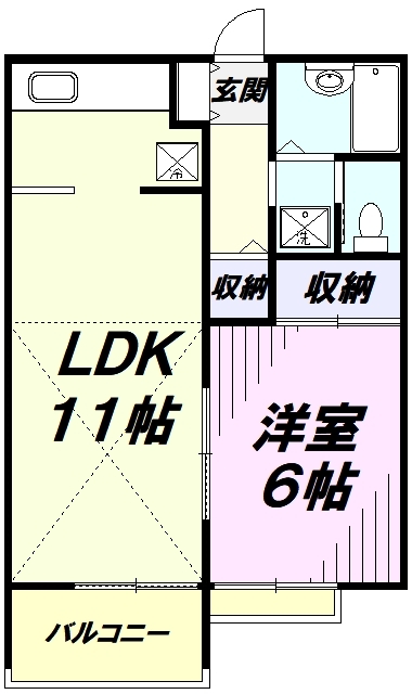 カーサきのこの間取り