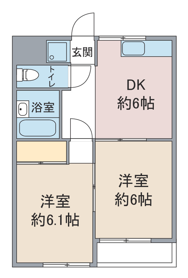 グリーンハウススズキＢ棟の間取り